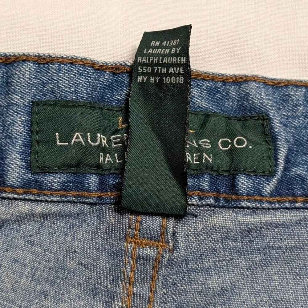Lauren Ralph Lauren Jeans Co Blue Bootcut Flap Pocket Denim Pants Womens 10